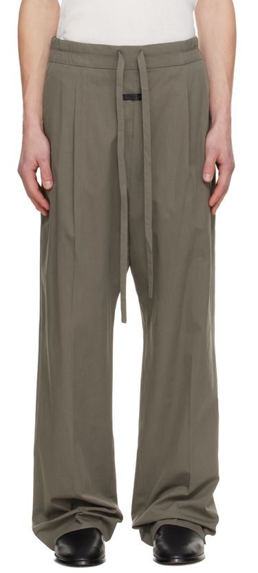 Nohavice Fear of God Pleated Drawstring Trousers Šedá | FG25FW65-650CTE-259, 0