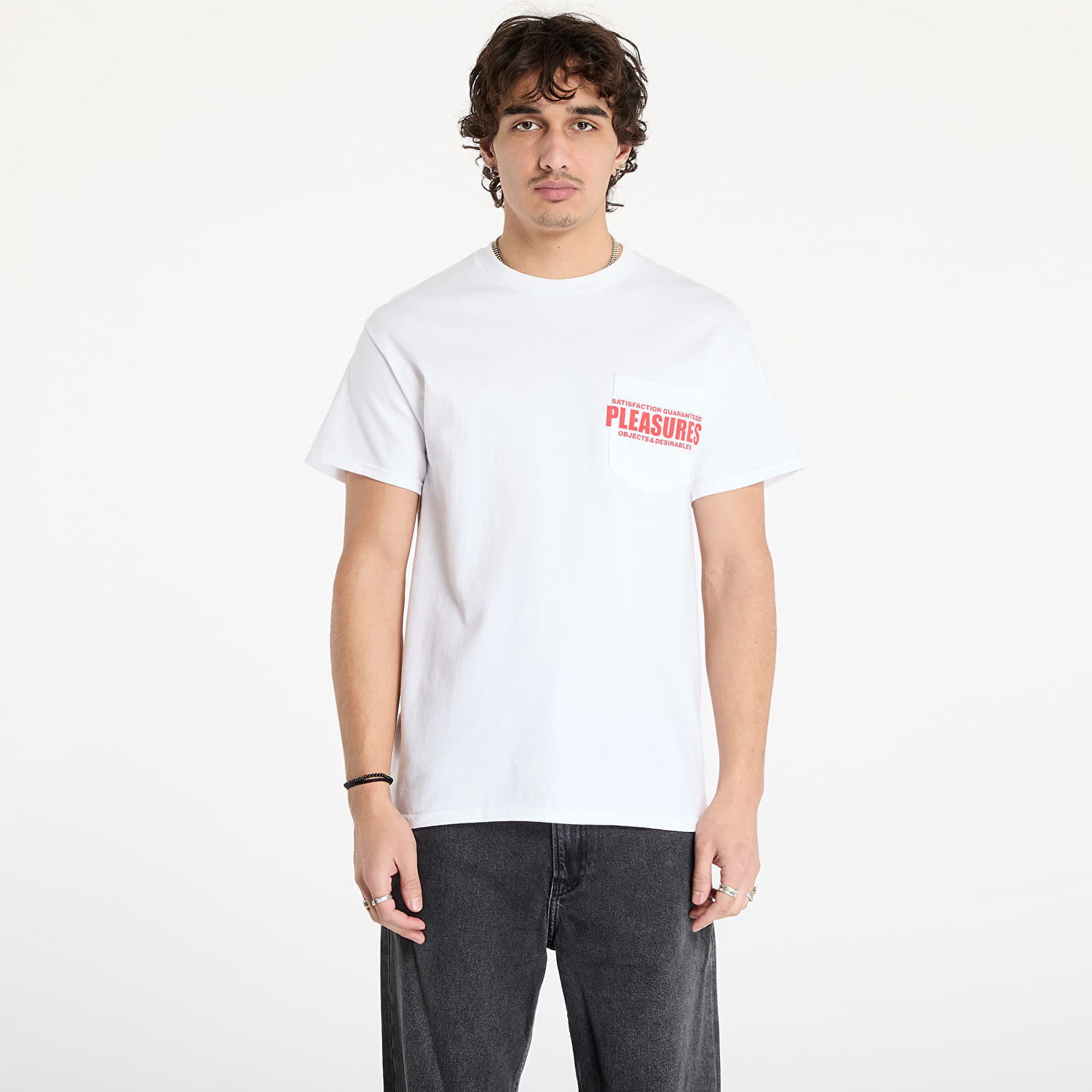 Tričko Pleasures Staff Pocket Biela | P24W044 WHITE, 0