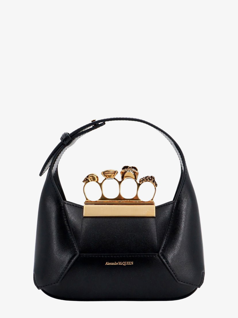 Kabelka Alexander McQueen Jewelled Handbag Čierna | 731136DYTAB1000