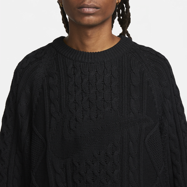 Sveter Nike Life Cable Knit Sweater Čierna | DQ5176-010, 3