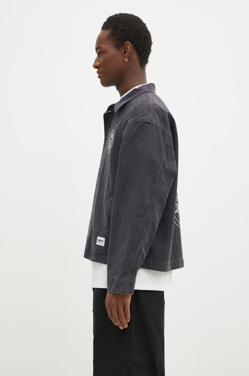 Bunda Neighborhood NEIGHBORHOOD Embroidered Cotton Jacket Čierna | 242AQNH.JKM02, 1
