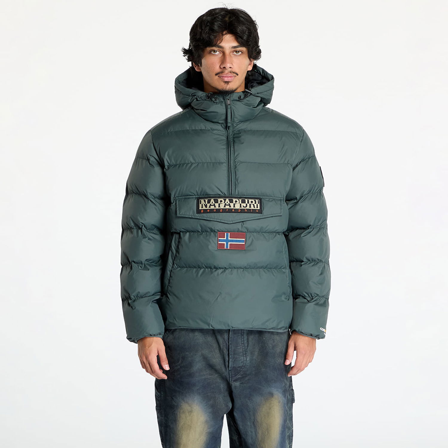 Prešívaná bunda Napapijri Jacket Rainforest Op Winter Puffer Jacket Green Urban S Zelené | NP0A4HMAG1S1, 0