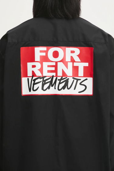 Košeľa VETEMENTS VETEMENTS For Rent Relaxed Fit Shirt Čierna | UA66SH450B, 3