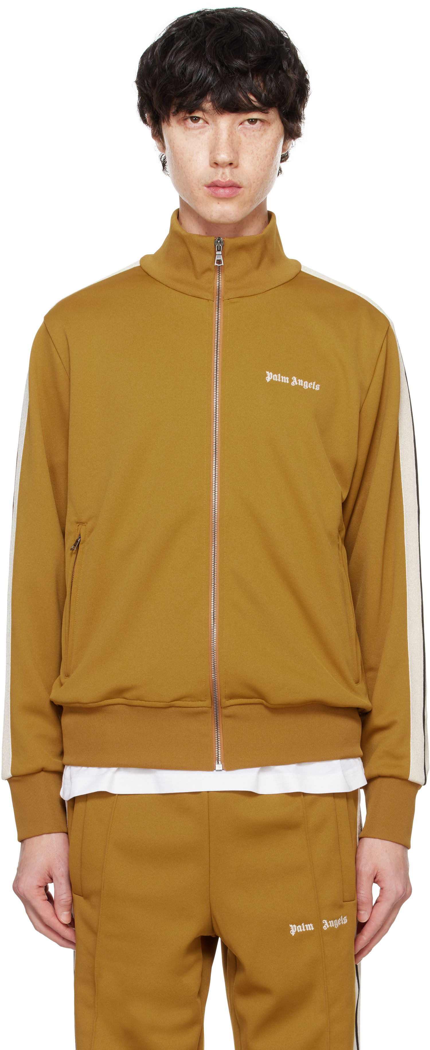 Bunda Palm Angels Track Hnedá | PMBD058F24FAB0036403, 0