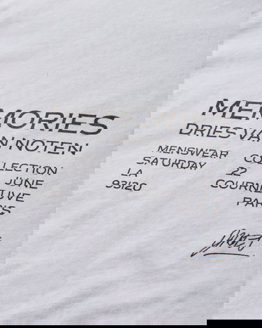 Tričko Dries Van Noten Dries Van Noten Memories Print T-Shirt Biela | 251-021109-1600 1, 4