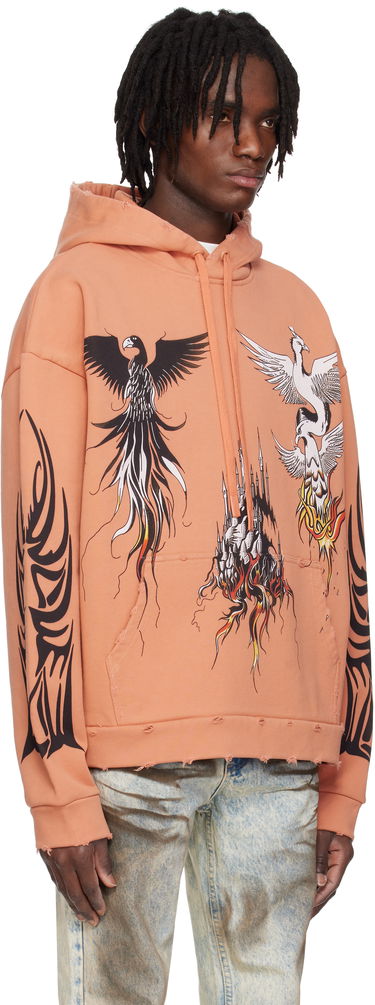 Mikina Who Decides War Who Decides War Nefarious Winged Graphic Hoodie Oranžová | 1110400004SS25, 1
