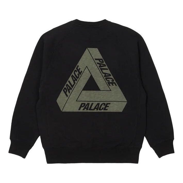 Mikina Palace Crew Sweater With Logo Print Čierna | P23CS139
