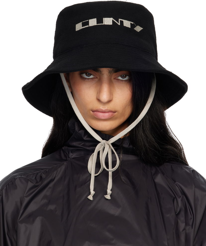 Klobúk Rick Owens Rick Owens DRKSHDW Concordians Gilligan Bucket Hat Čierna | DA02E7479 BMOEM6