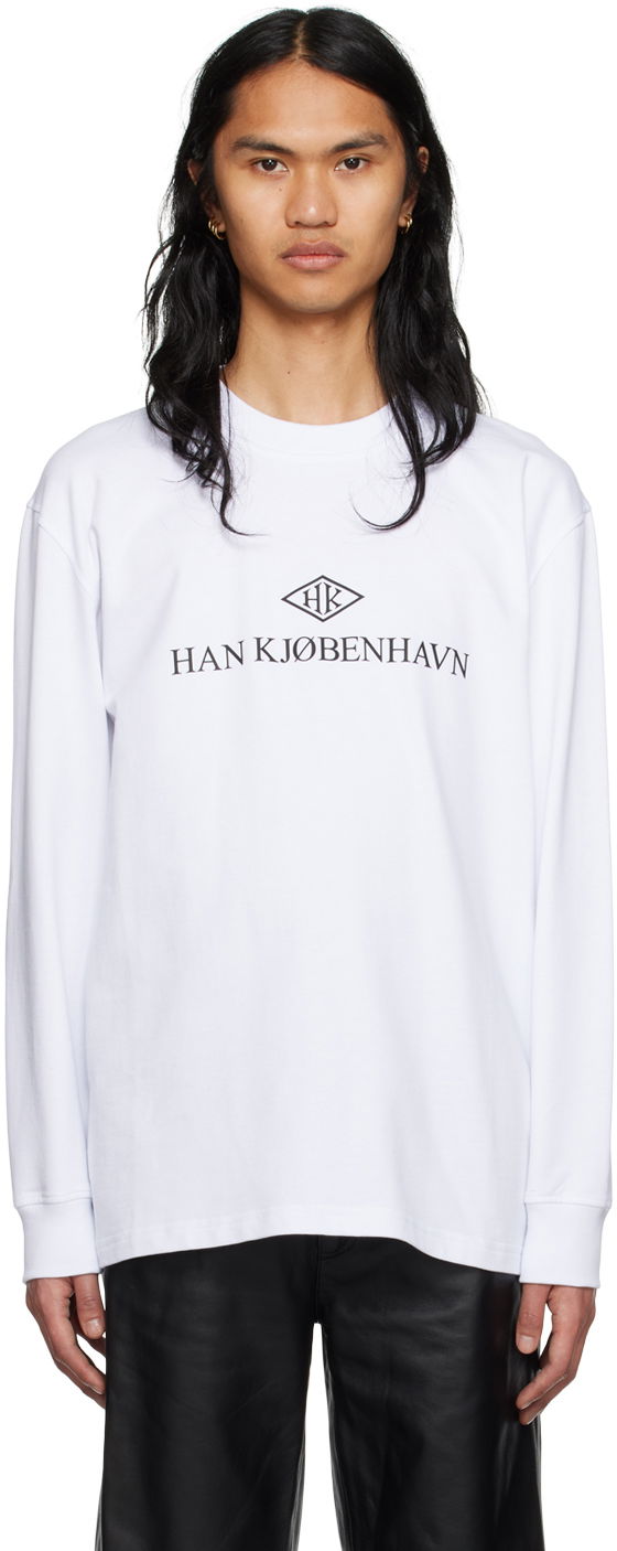 Tričko Han Kjøbenhavn Han Kjobenhavn Long Sleeve T-Shirt Biela | M-132920
