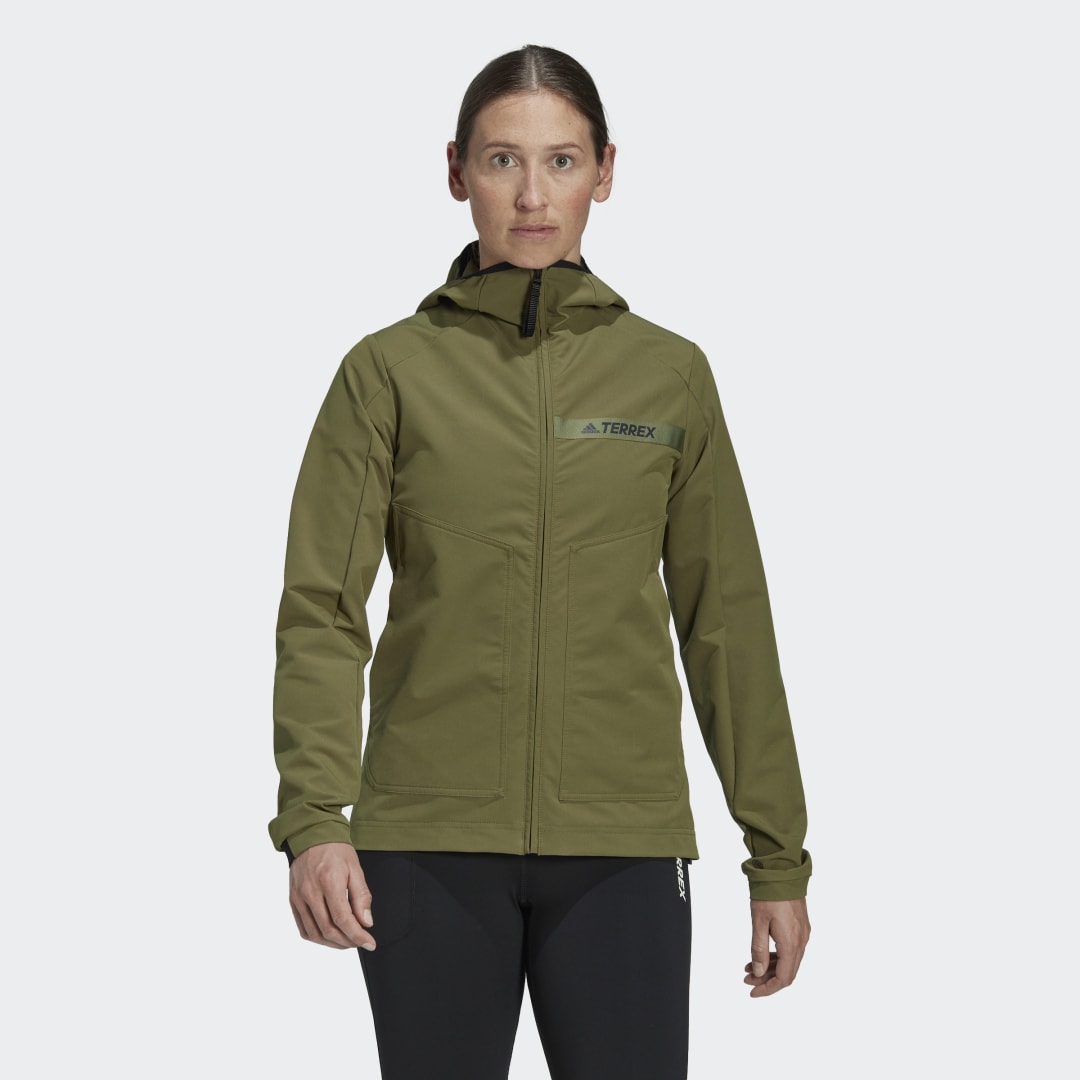 Vetrovka adidas Performance Terrex Multi Soft Shell Jacket Zelené | HI5481, 0