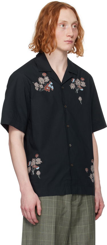 Košeľa Paul Smith Paul Smith Embroidered Short Sleeve Shirt Čierna | M1R-905UE-M01592-49A, 1