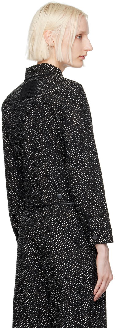 Bunda Marc Jacobs Marc Jacobs 'The Glam Studs Shrunken' Denim Jacket Čierna | 2F4RJC015D12, 2