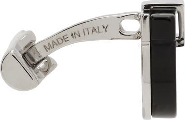 Náušnice FERRAGAMO Salvatore Ferragamo Gancini Cufflinks Čierna | 708714, 2