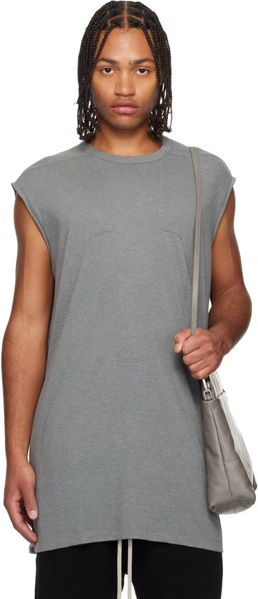 Tielko Rick Owens Concordians Splintered Tarp Paneled Sleeveless T-shirt Šedá | RU02E1168 JR, 0