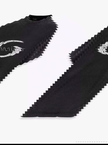 Tričko Balenciaga Balenciaga Logo T-Shirt Čierna | 826346TSVE99374, 0