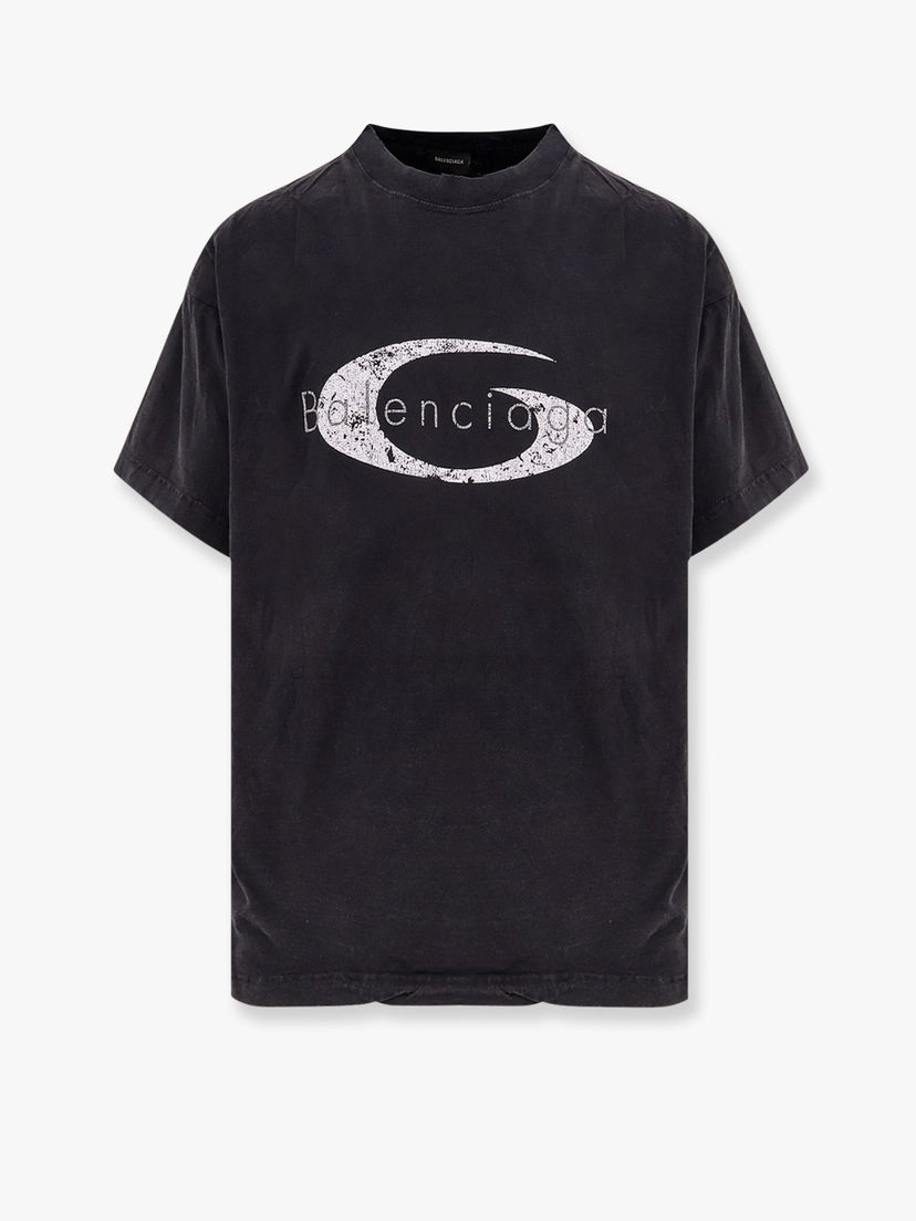Tričko Balenciaga Balenciaga Logo T-Shirt Čierna | 826346TSVE99374