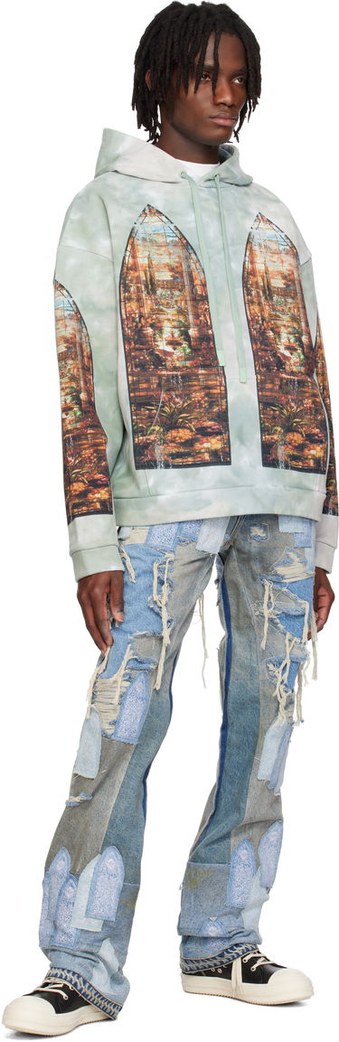 Mikina Who Decides War Who Decides War Eden Graphic Print Hoodie Zelené | 1110160008SS25, 3