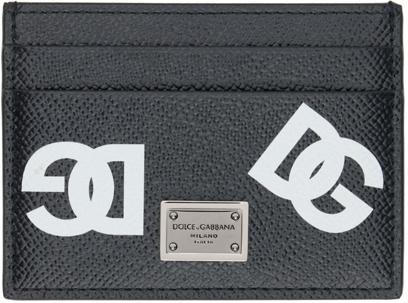 Peňaženka Dolce & Gabbana Black Plaque Card Holder Čierna | BP0330AG256