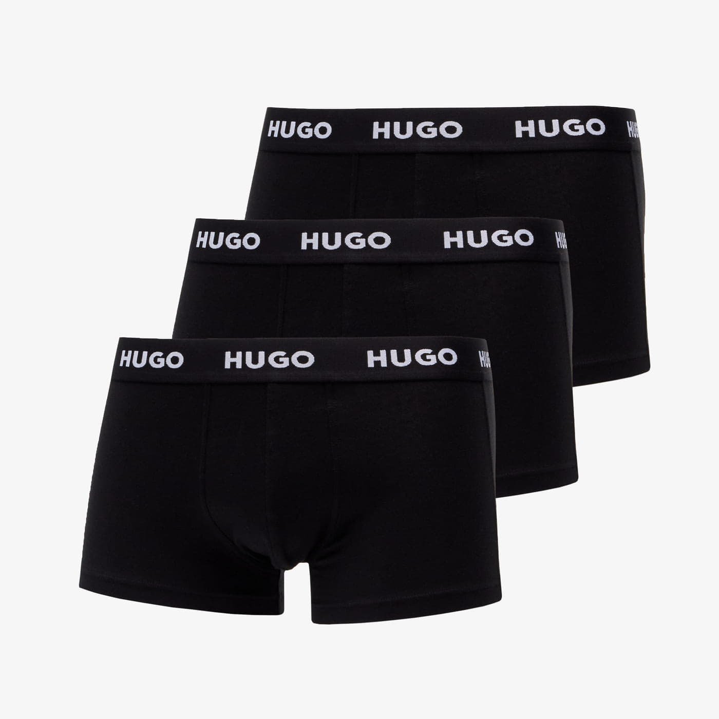 Boxerky BOSS Hugo Logo-Waistband Trunks 3-Pack Black Čierna | 50469786-001, 0