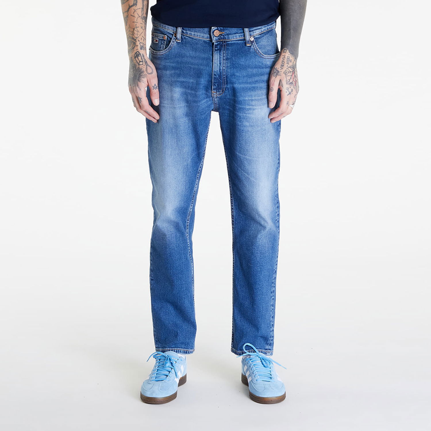 Džínsy Tommy Hilfiger Dad Jean Regular Tapered B Denim Modrá | DM0DM18765 1BK, 0