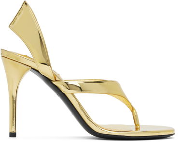 Doplnky Alaïa ALAÏA Heeled Thong Sandals Metalická | AA3S122CK298, 0