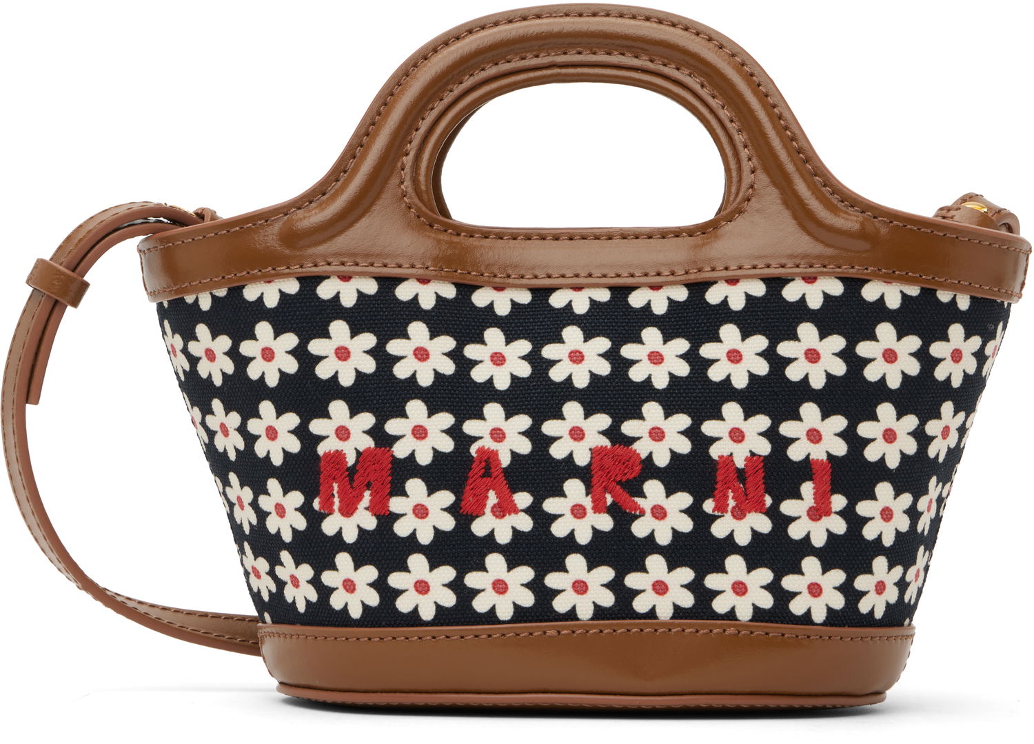 Tote bag Marni Small Bucket Tote Bag Hnedá | BMMP0096U6 P7944, 0