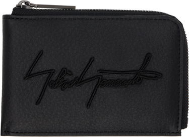 Peňaženka Yohji Yamamoto Yohji Yamamoto Signature Zip Wallet Čierna | DM-A06-790, 0