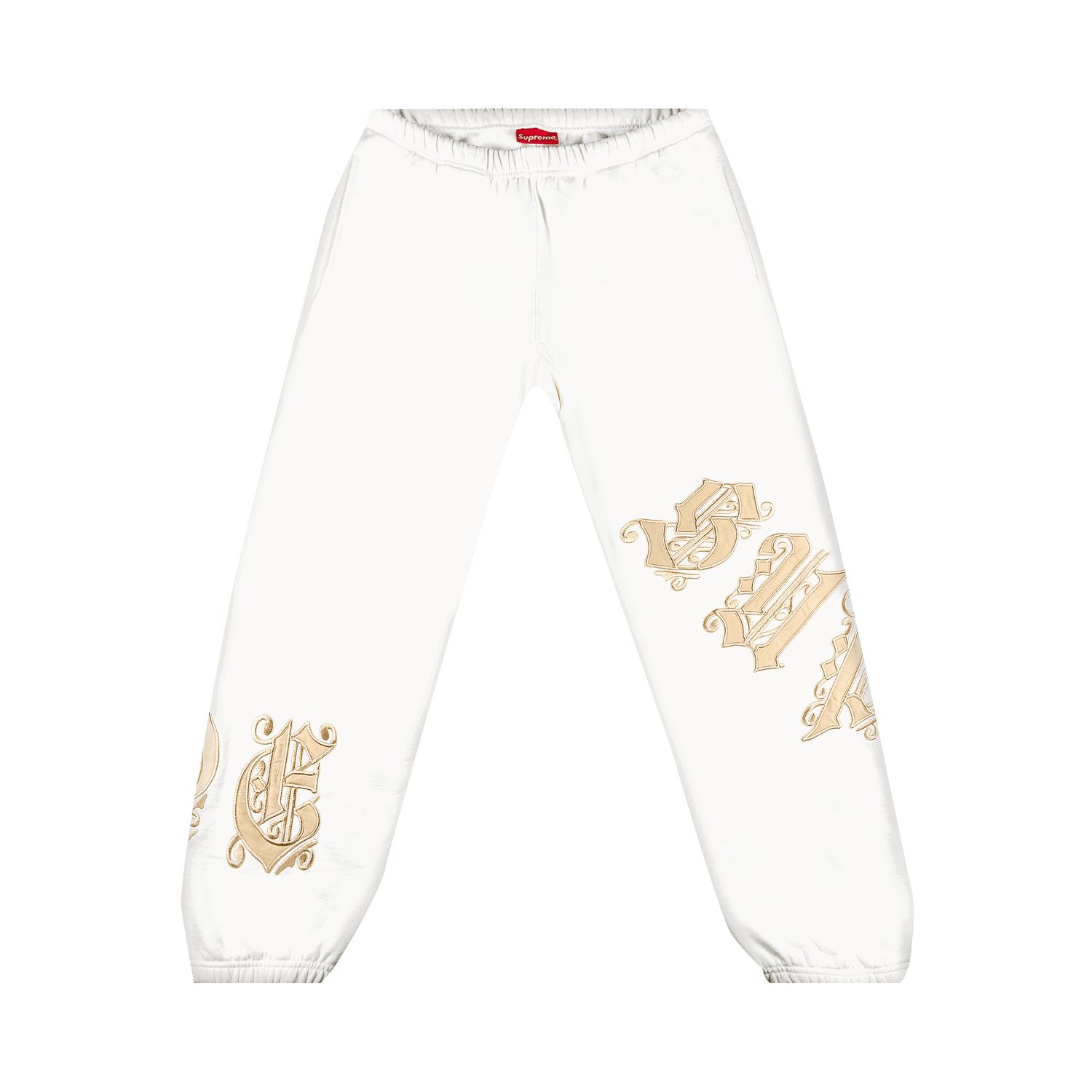 Tepláky Supreme Old English Wrap Sweatpant Biela | SS21P80 WHITE, 0