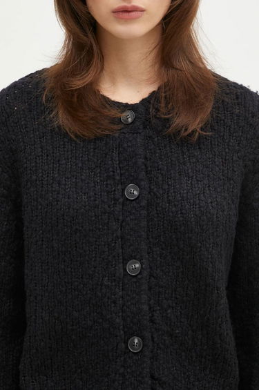 Sveter Samsoe Samsoe Samsoe Samsoe Sameryem Wool Cardigan Čierna | F24400084, 3