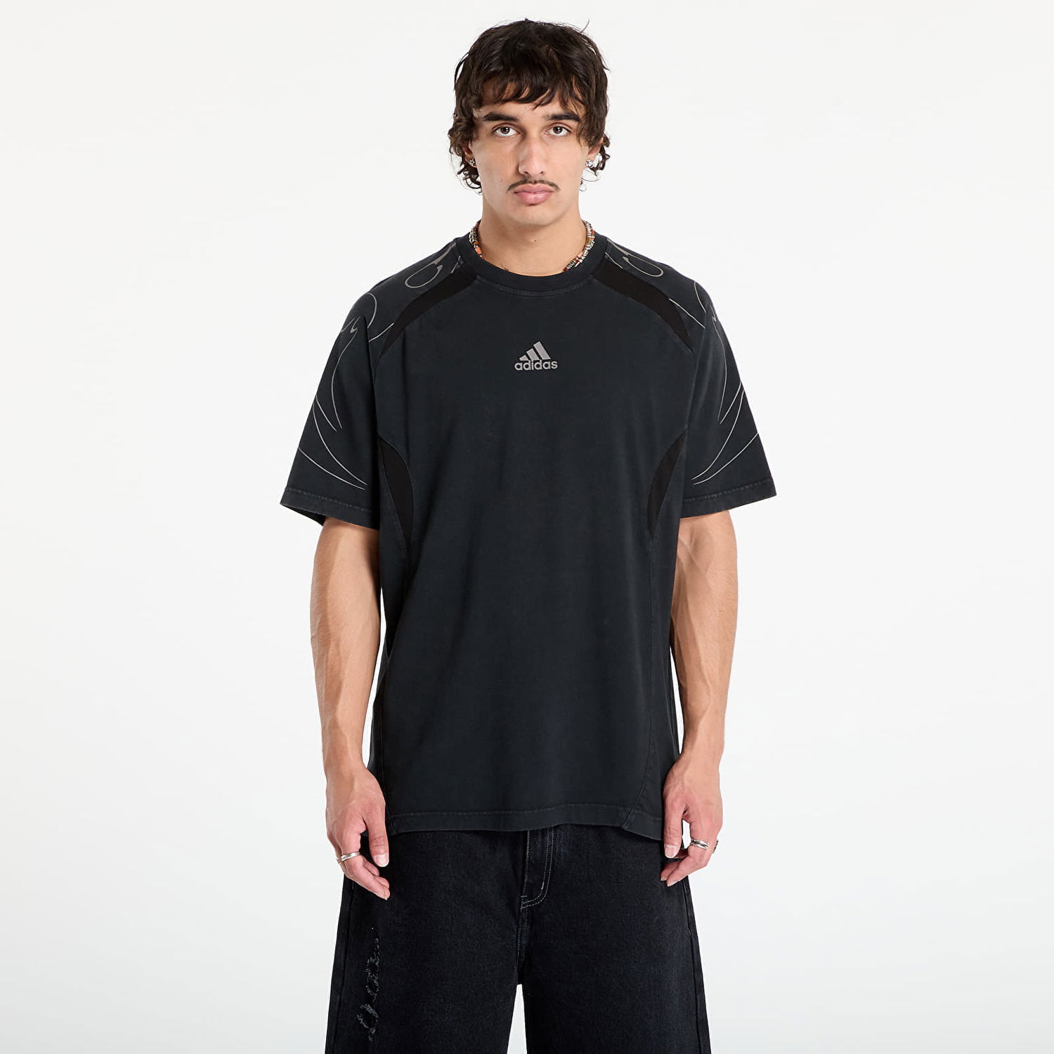 Tričko adidas Originals Adilenium Season 4 Teamgeist Graphic Tee Čierna | KF8538, 0