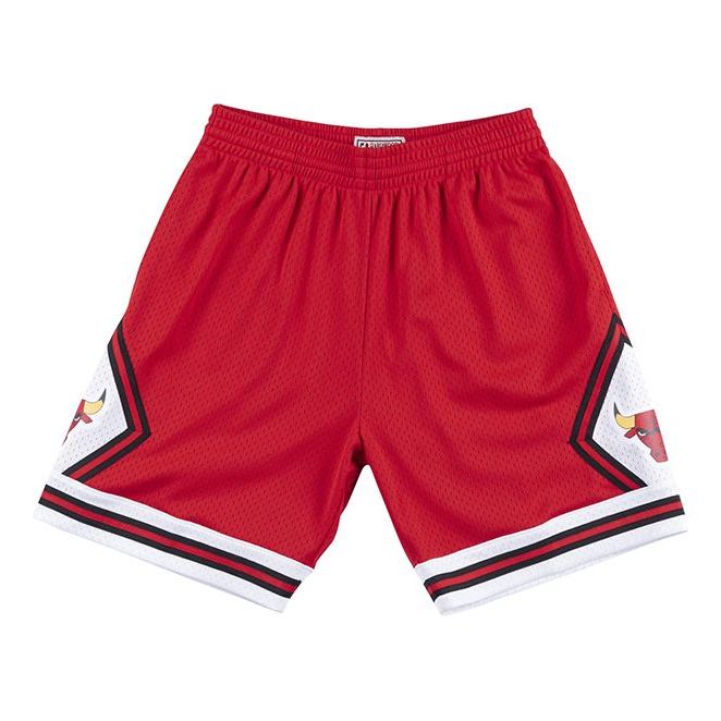 Šortky Mitchell & Ness Mitchell & Ness Chicago Bulls Shorts Červená | SMSHGS18500-CBUSCAR75, 0
