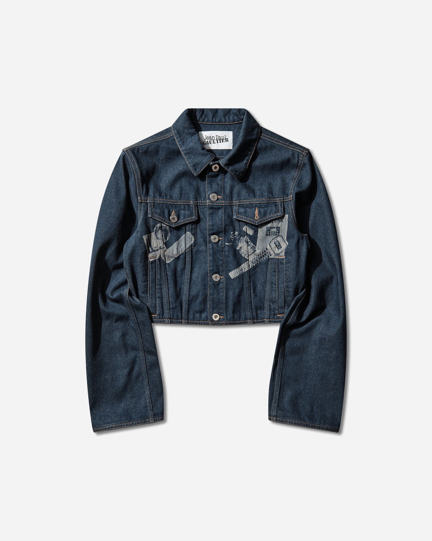 Bunda Jean Paul Gaultier Trompe L'oeil Denim Jacket Modrá | 26-01-W-JA035-D027 57, 1