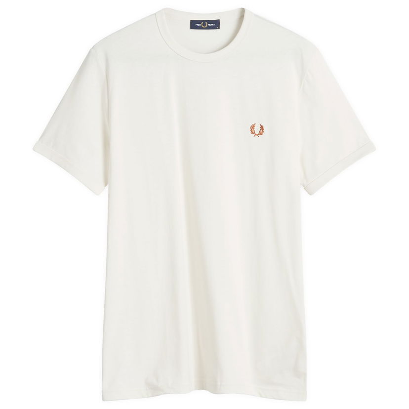 Tričko Fred Perry Ringer T-Shirt Biela | M3519-F79