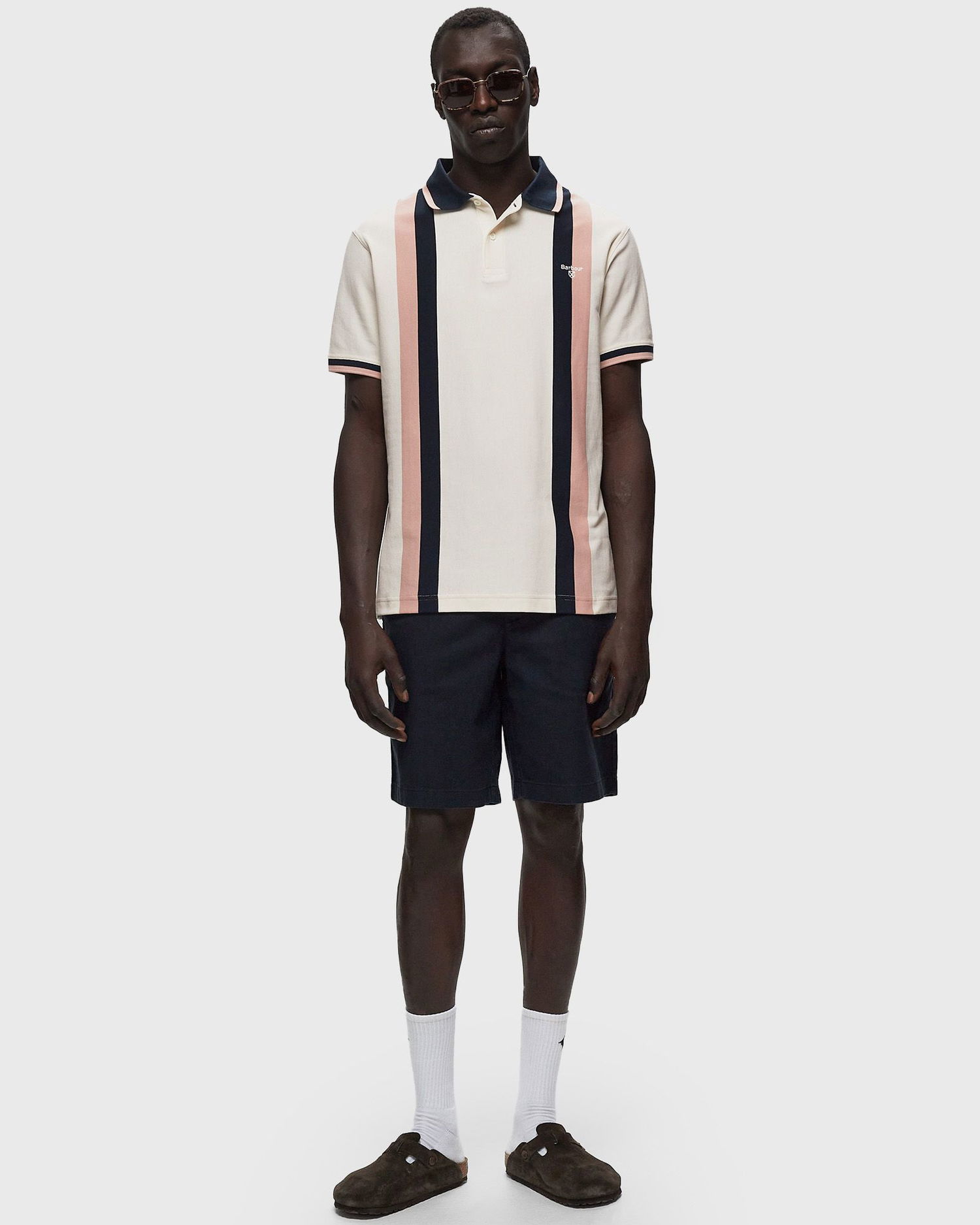 Šortky Barbour Linen Cotton City Shorts Čierna | MST0007NY36, 1