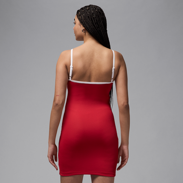 Šaty Jordan Jordan Women's Fitted Ribbed Dress Červená | HJ0062-636, 3