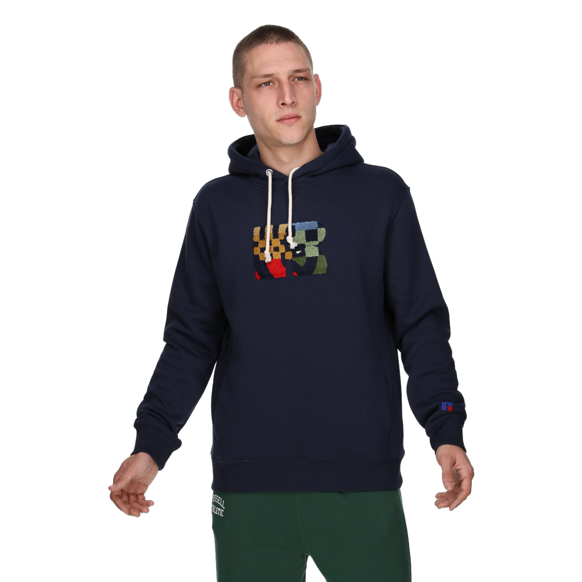 Mikina Russell Athletic Russell Athletic Makie Pull Over Hoodie Navy | E3-614-2-190, 0