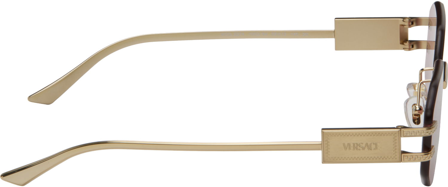 Slnečné okuliare Versace Versace Damier Plaque Sunglasses Ružová | 0VE2274 8056262249918, 1