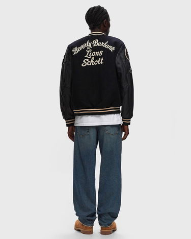 Bomber bunda Schott NYC Bomber Jacket Modrá | LCBOWLER-NAVY-NAVY, 1