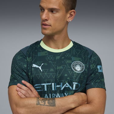 Dres Puma Manchester City 4th Kit 25/26 Geometric Pattern DRYCELL Jersey Zelené | 782692_04, 2