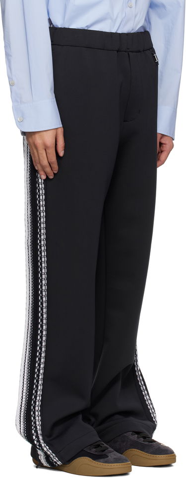 Nohavice WOOYOUNGMI Wooyoungmi Knit Detail Track Pants Čierna | W251PT17, 1