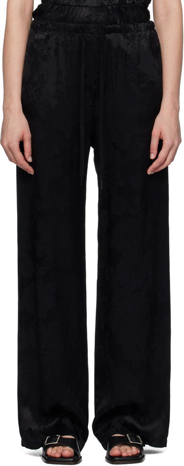 Nohavice Maison Margiela MM6 Maison Margiela Jacquard Wide-Leg Trousers Čierna | S52KA0551 M35471, 0