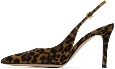 Tenisky a topánky Gianvito Rossi Leopard Print Suede Slingback Pumps Hnedá | G95433-85RIC-CMD, 2