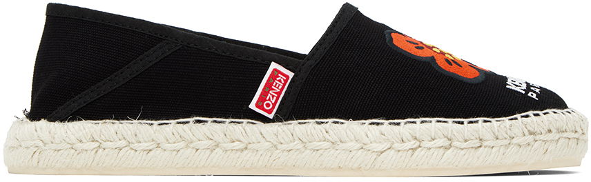 Paris Boke Flower Espadrilles "Black"