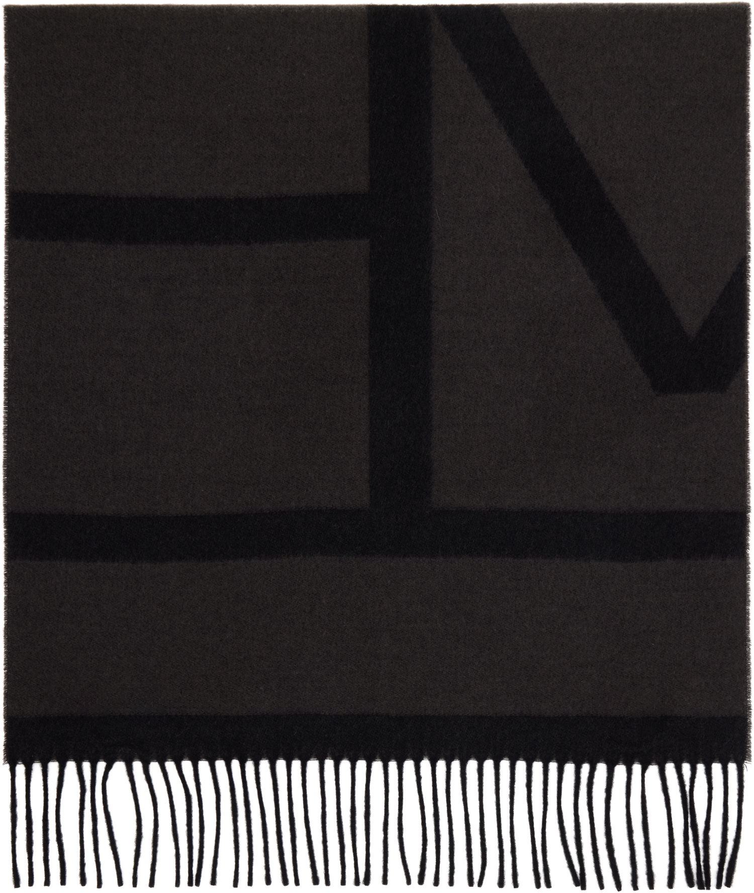 Šál TOTEME TOTEME Monogram Jacquard Wool Scarf Čierna | 234-WSASC239-FB0050, 1