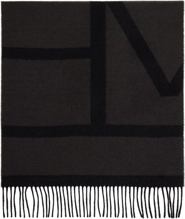 Šál TOTEME TOTEME Monogram Jacquard Wool Scarf Čierna | 234-WSASC239-FB0050, 1