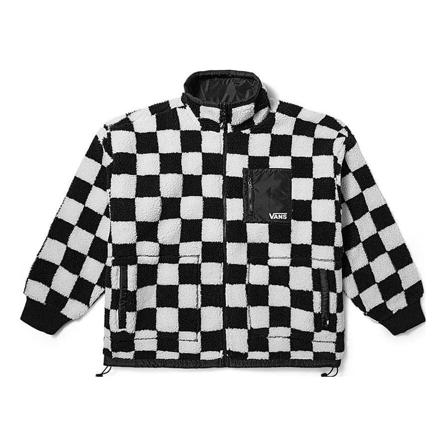 Bunda Vans Checkerboard Sherpa Jacket Čierna | VN000H0RCY4, 0