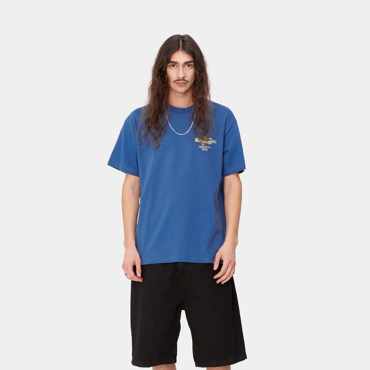 Tričko Carhartt WIP S/S Fish T-Shirt Modrá | I033120_1YQ_XX, 0
