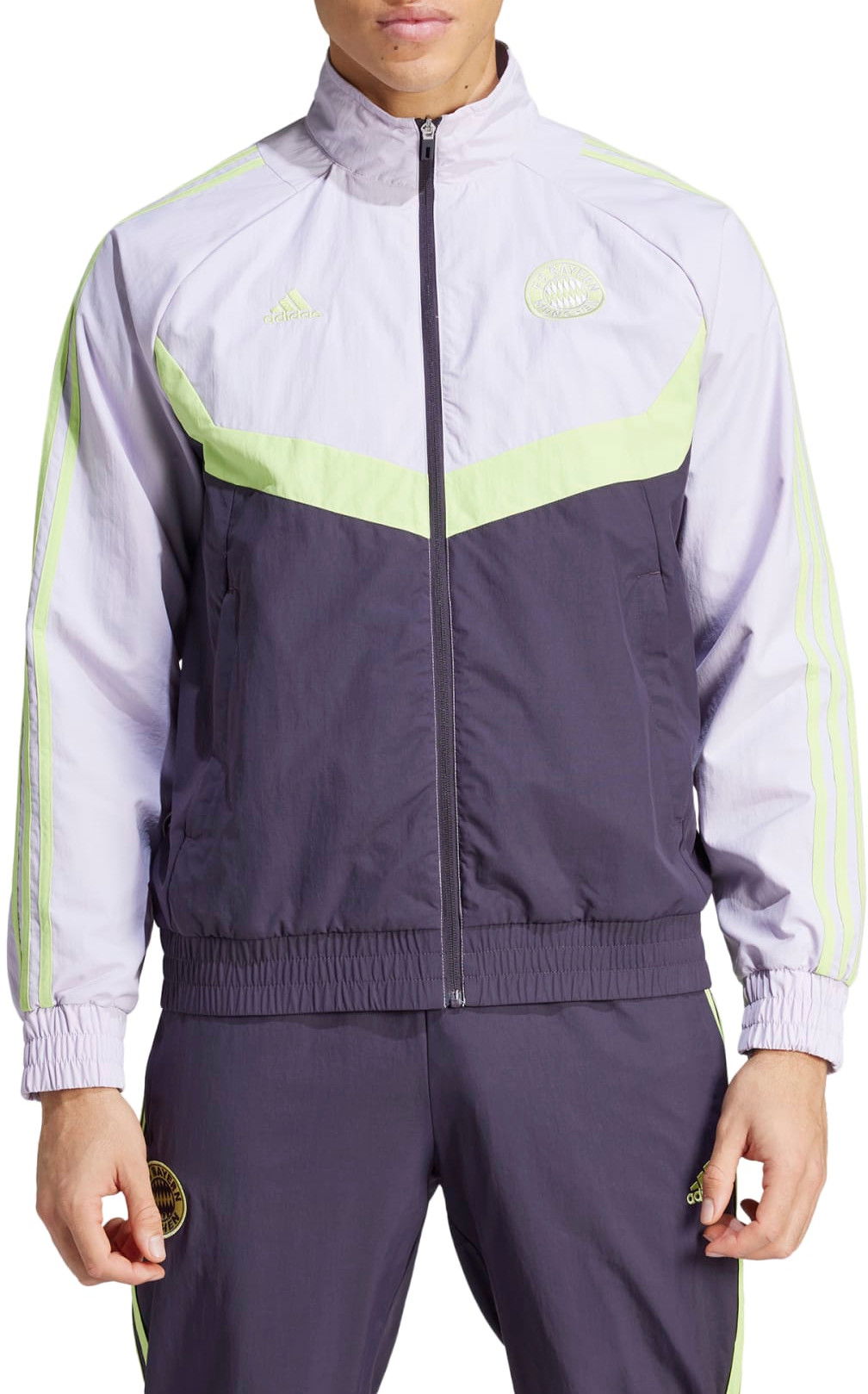 Vetrovka adidas Originals FC BAYERN WOVEN Fialová | iu2081, 0