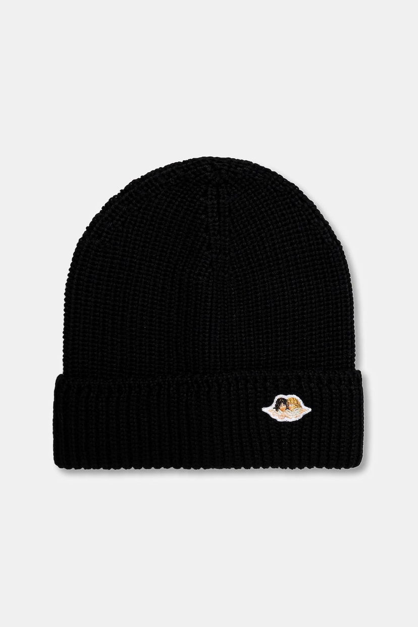 Kulicha Fiorucci Wool Blend Angel Patch Beanie Čierna | W02FPAHA216KN03BK01