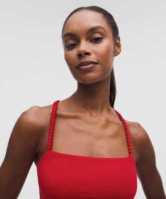 Tielko lululemon Nulu Cropped Ruffle Tank Top Červená | prod20004239, 8